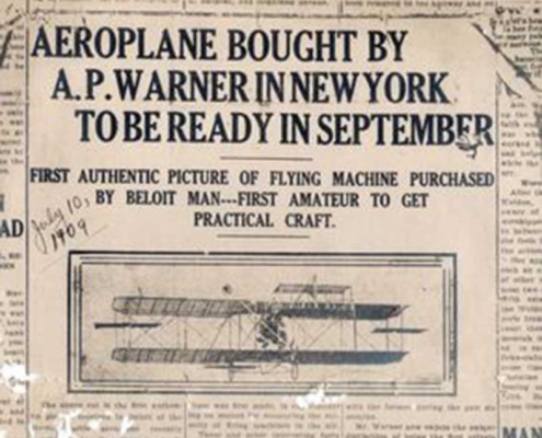 Aeroplane Brought By A.P. Warner In New York To Be Ready In September