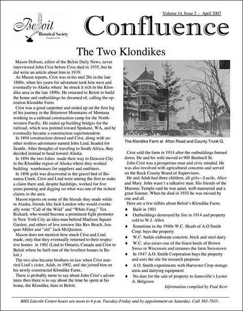 Vol. 14, Issue 2 Confluence (Apr 2007)