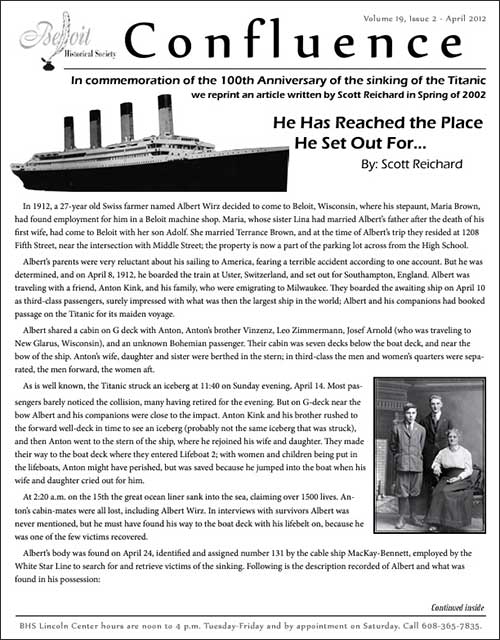 Vol. 19, Issue 2 Confluence (Apr 2012)