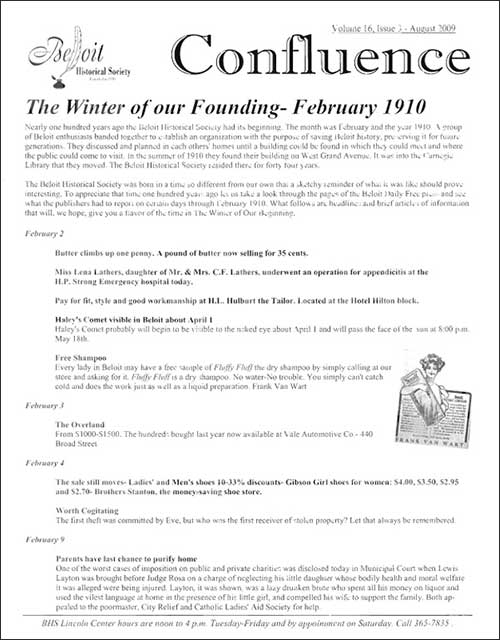 Vol. 16, Issue 3 Confluence (Aug 2009)