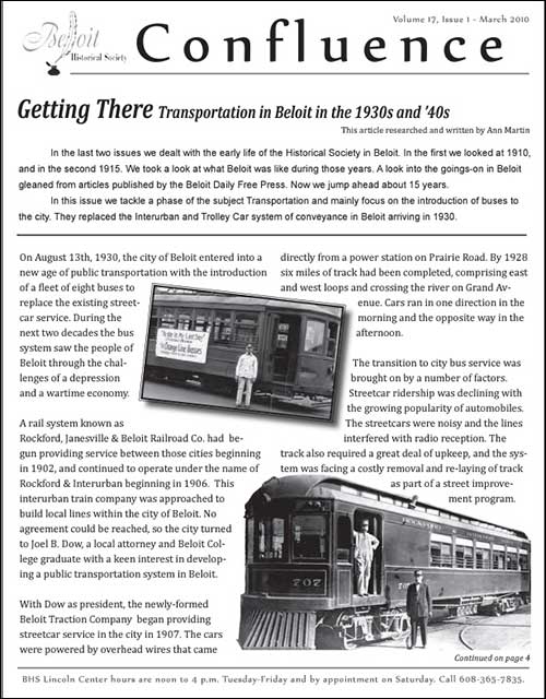Vol. 17, Issue 1 Confluence (Mar 2010)