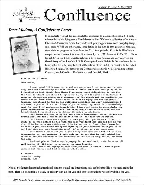 Vol. 16, Issue 2 Confluence (May 2009)
