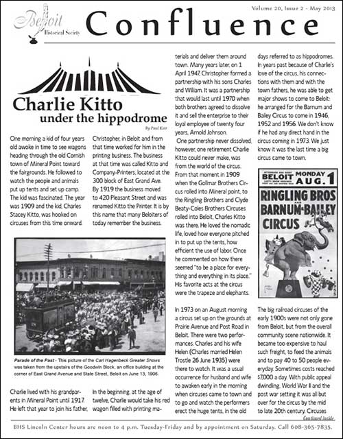 Vol. 20, Issue 2 Confluence (May 2013)